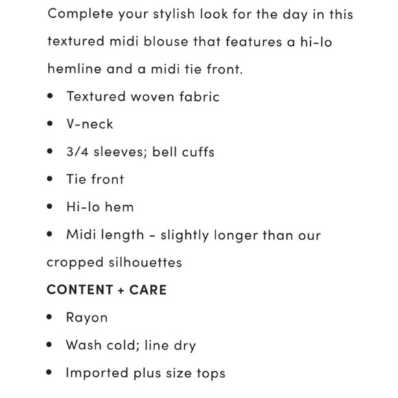 TORRID BRICK RED TEXTURED TIE FRONT BLOUSE NWT sz 2 - Picture 3 of 6